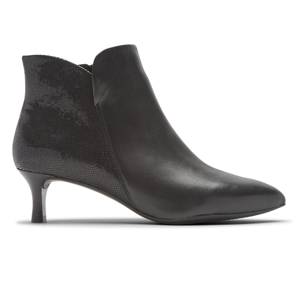 Botas Rockport Mujer Mexico - Total Motion Alaiya Ankle Negros - ZPCMU6957